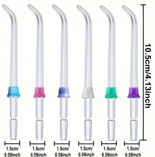 Tandverzorgingsirrigator Vervangende Mondstukken 6 stuks Compatibel met Waterpik