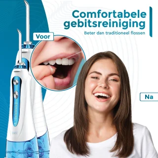 V-Goods Waterflosser Draadloos Met 6 Opzetstukken En Etui