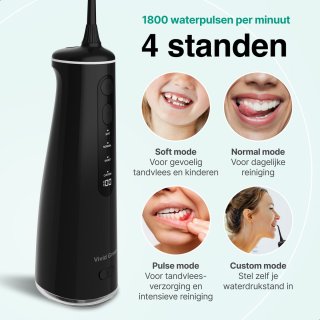 Vivid Green Waterflosser Elektrisch Zwart