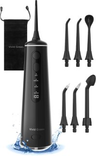 Vivid Green Waterflosser Elektrisch Zwart