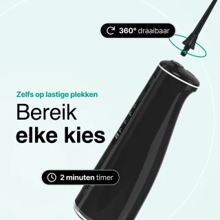 Vivid Green Waterflosser Elektrisch Zwart