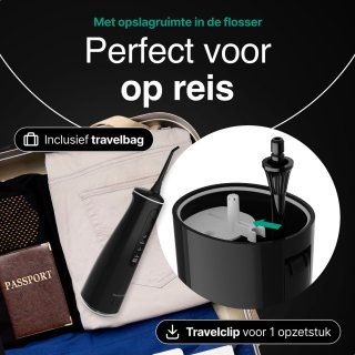 Vivid Green Waterflosser Elektrisch Zwart