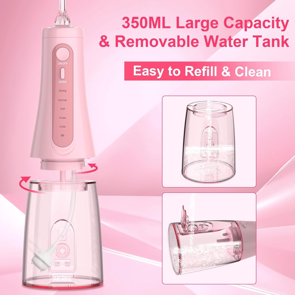 Wat vinden we goed aan de VORLOU Waterflosser USB Oplaadbaar 300ml
