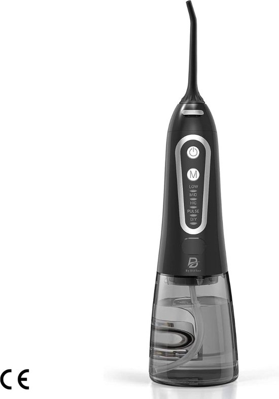 Water Flosser Elektrische Monddouche Zwart met 5 Spuitmonden review