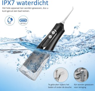 Waterflosser draadloos elektrisch mondverzorging