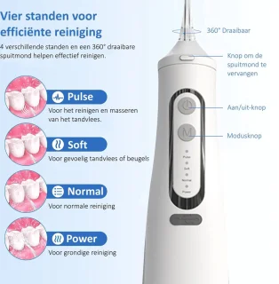Waterflosser Draadloos Elektrische Tandenflosser Monddouche
