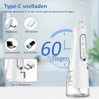 Waterflosser Draadloos Elektrische Tandenflosser Monddouche