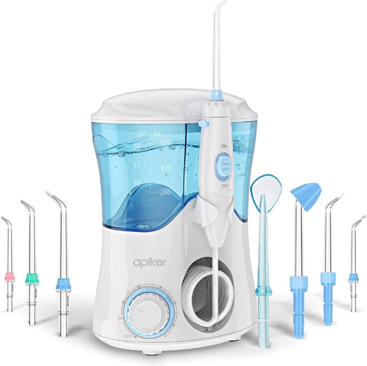 De Waterflosser Draadloos Monddouche 600ml Oral Irrigator in één oogopslag