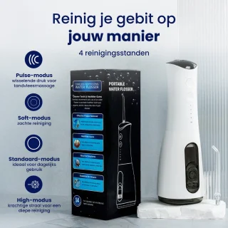 Waterflosser Draadloos Monddouche Wit