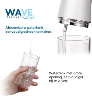 Waterflosser Elektrische Draadloze Monddouche met Opzetstukken