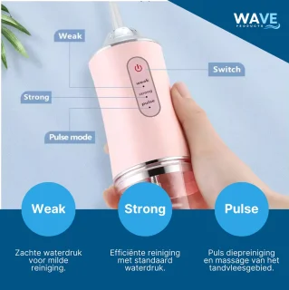 Waterflosser Elektrische Draadloze Monddouche met Opzetstukken