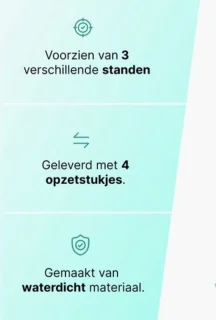 Waterflosser Monddouche 4 Opzetstukken Lichtroze USB Oplaadbaar