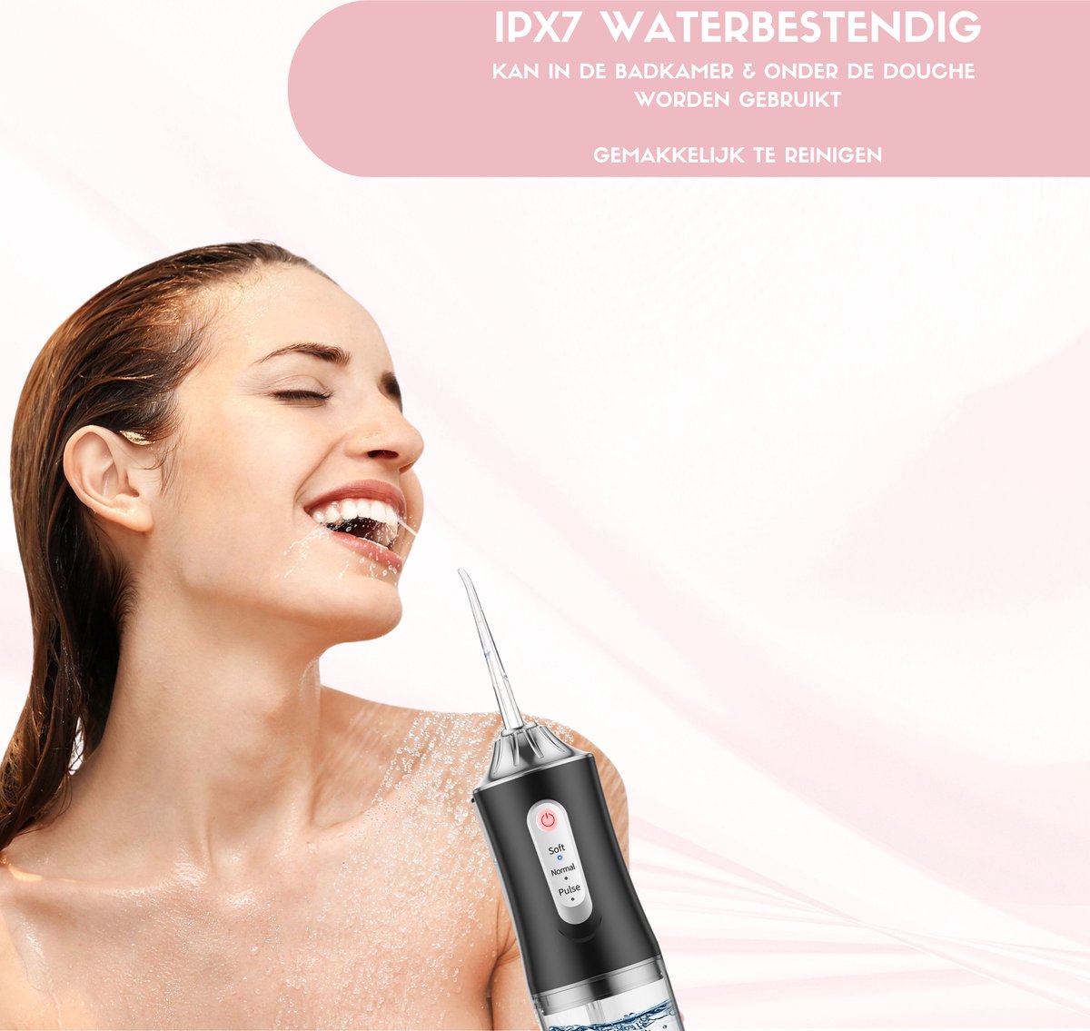 Wat vinden we goed aan de Waterflosser Monddouche Draadloos Zwart
