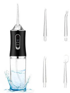 Waterflosser Monddouche Elektrisch Draadloos Zwart