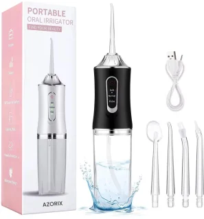 Waterflosser Monddouche Elektrisch Draadloos Zwart