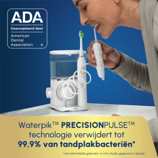 Waterpik CC-04 Sensonic Complete Care Waterflosser en Tandenborstel Set Wit