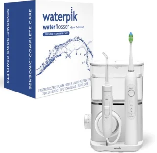 Waterpik CC-04 Sensonic Complete Care Waterflosser en Tandenborstel Set Wit