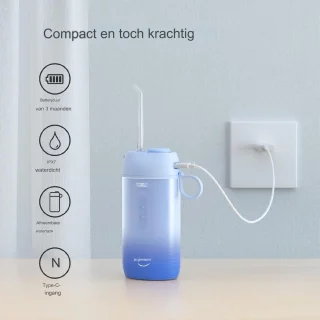Waterpik Waterflosser C1 Draadloos USB Oplaadbaar Blauw