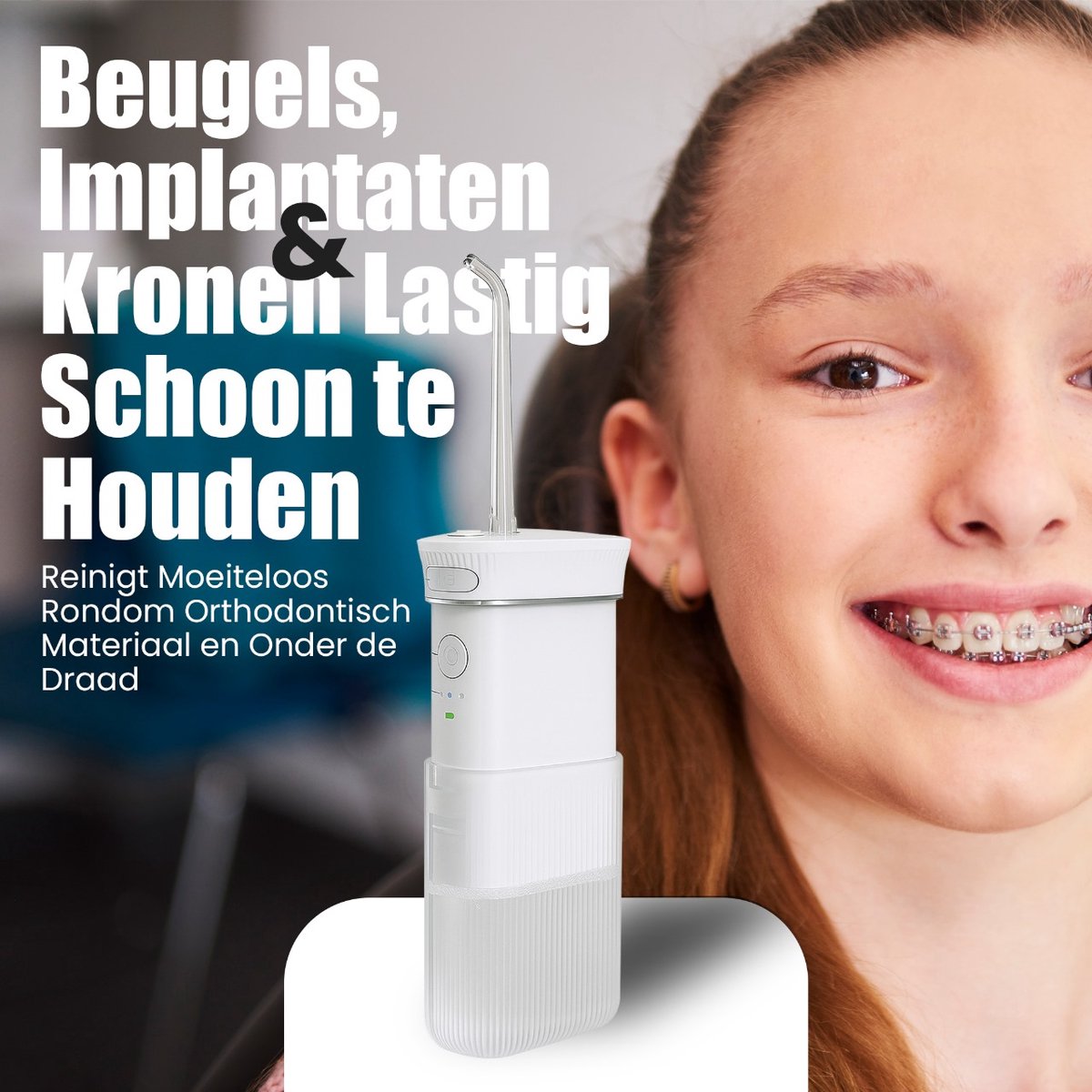 Wat vinden we goed aan de Waterpik Waterflosser Draadloos met 4 Opzetstukken