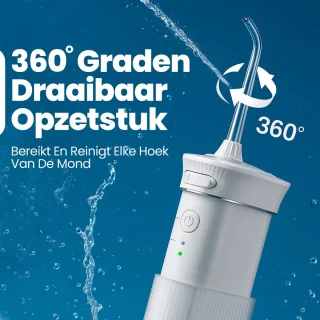 Waterpik Waterflosser Draadloos met 4 Opzetstukken