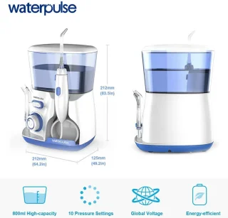 Waterpuls Water Flosser Elektrisch Wit Groen