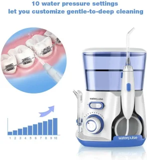 Waterpuls Water Flosser Elektrisch Wit Groen