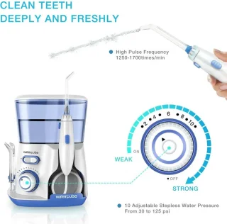 Waterpuls Water Flosser Elektrisch Wit Groen