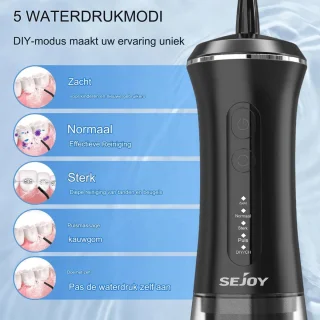 Wildor Waterflosser 350ML Monddouche Oplaadbaar 7 Spuitmondjes