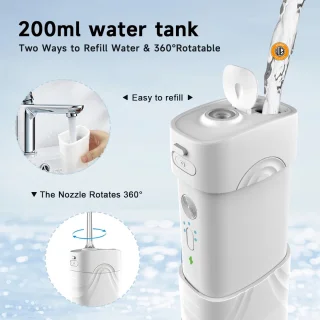 WizBay Premium Select Travel Cordless Waterflosser Wit