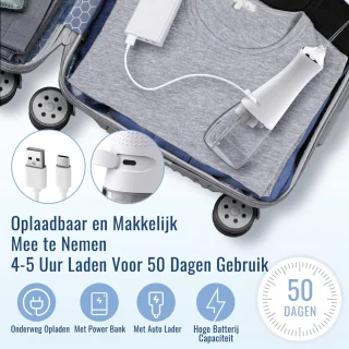 YHS WaterFlosser Draadloos Roze 5 Opzetstukken