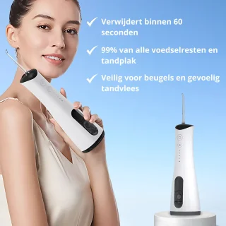 Zeri Waterflosser Elektrisch Draadloos met 5 Opzetstukken