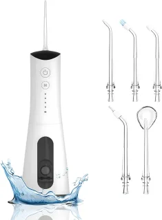 Zeri Waterflosser Elektrisch Draadloos met 5 Opzetstukken