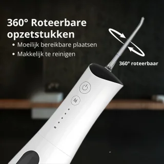 Zeri Waterflosser Elektrisch Draadloos met 5 Opzetstukken