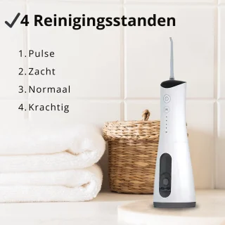 Zeri Waterflosser Elektrisch Draadloos met 5 Opzetstukken