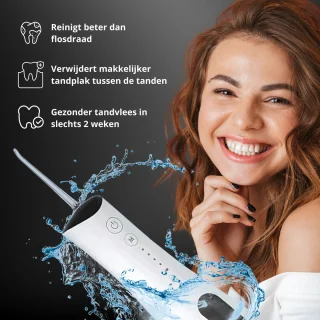 Zeri Waterflosser Elektrisch Draadloos met 5 Opzetstukken