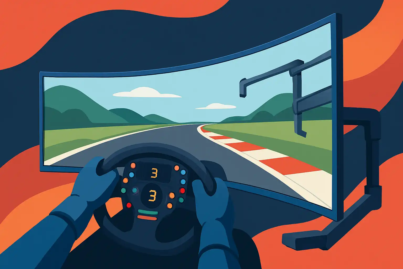 De ideale monitor voor simracing: hoe fov, curve en bevestiging je rondetijden verbeteren