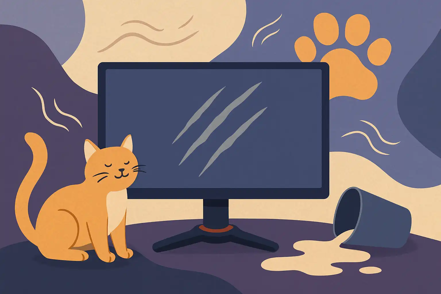 Hoe bescherm je je gaming monitor tegen huisdieren: tips tegen krassen, haren en ongelukjes