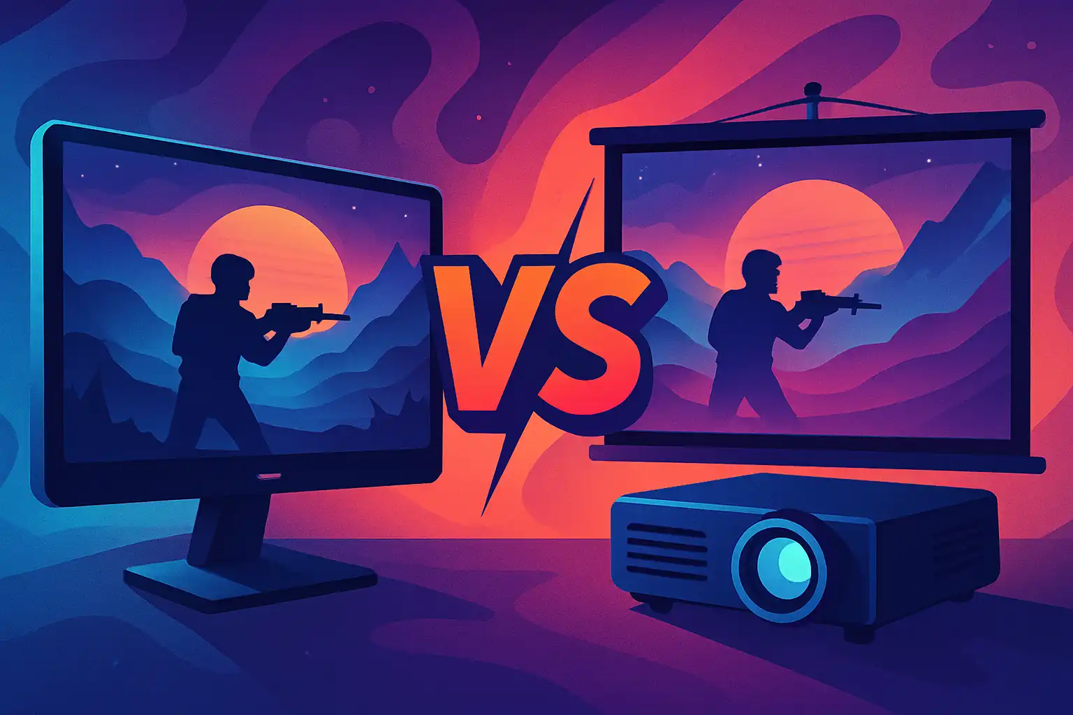 Monitor of projector voor game‑avond: wanneer wint welk scherm?