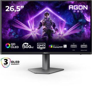 De AOC AGON PRO AG276QKD2 - QHD QD-OLED Gaming Monitor - 500hz - HDR500 - HDMI 2.1 - DP 2.1 - 27 inch in één oogopslag