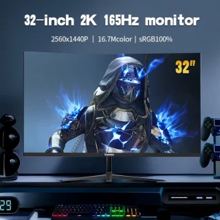 34 inch Curved Monitor – Ultrawide Scherm – Gaming Monitor – LED Display – Computer Monitor – 4K Resolutie – 144Hz Verversingssnelheid
