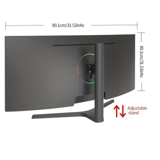 Ultrascherp Beeldscherm – Curved Monitor – Ultrawide Scherm – Gaming Monitor – Computerscherm – 34 Inch – 3440x1440 Resolutie – 165Hz Verversingssnelheid