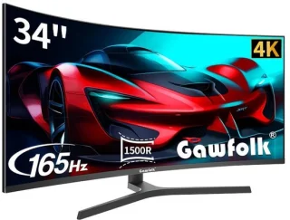 Ultrascherp Beeldscherm – Curved Monitor – Ultrawide Scherm – Gaming Monitor – Computerscherm – 34 Inch – 3440x1440 Resolutie – 165Hz Verversingssnelheid