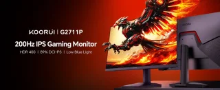 Koorui G2711P - Full HD IPS Gaming Monitor - 27 Inch - 200 Hz - 1 ms