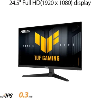ASUS TUF Gaming VG259Q5A - FHD Fast IPS Gaming Monitor - 200Hz - 0.3ms - G-Sync Compatible - 24,5 Inch