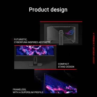 ASUS ROG Strix OLED XG27AQDPG - QHD QD-OLED Gaming Monitor - 500Hz - 0.03ms - G-Sync Compatible - 26.5 Inch