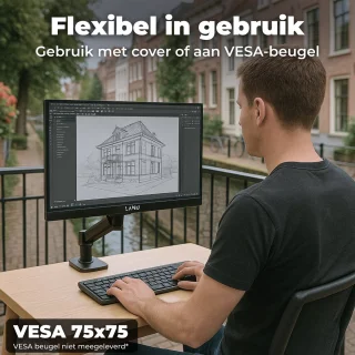 Portable Monitor Flex 16" - 2K Resolutie - 100% sRGB - Ingebouwde Speakers - Draagbare Monitor voor Laptop - USB-C & HDMI - IPS Display - Plug & Play