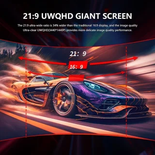 34 inch Curved Ultrawide-monitor