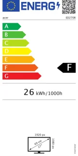 Acer ED270R 27 inch LED-monitor