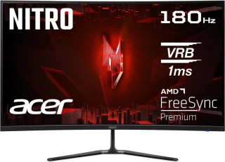 Acer Nitro ED320QRS3bmiipx 31.5" Full HD monitor zwart