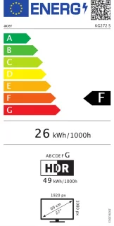 Acer Nitro KG2 KG272S 27" computermonitor
